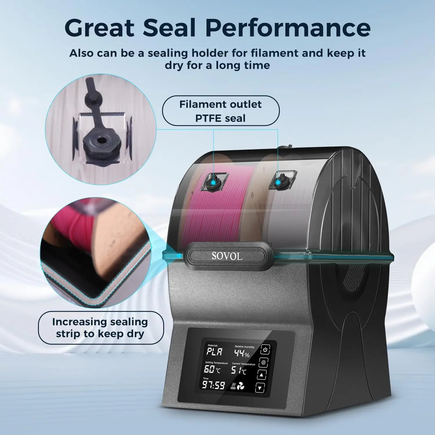 Sovol SH02 Filament Dryer & Storage Box with Heater