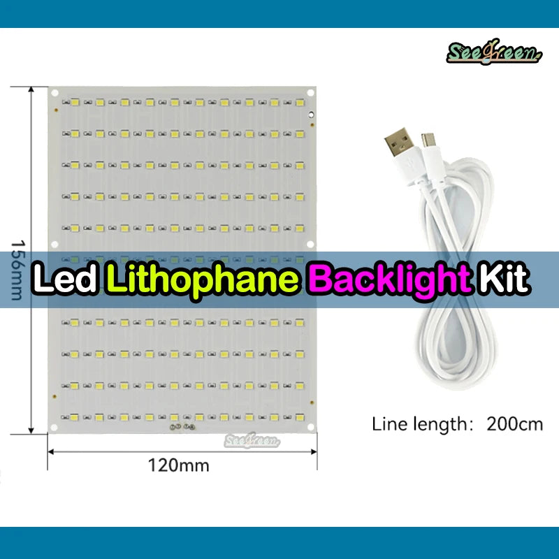 Bambu Lab Lithophane LED Panel CMYK Backlight Board