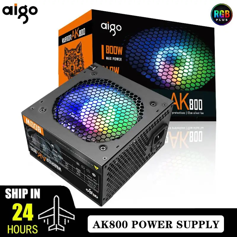 Aigo AK RGB PSU – 500W to 1000W ATX Gaming Power Supply