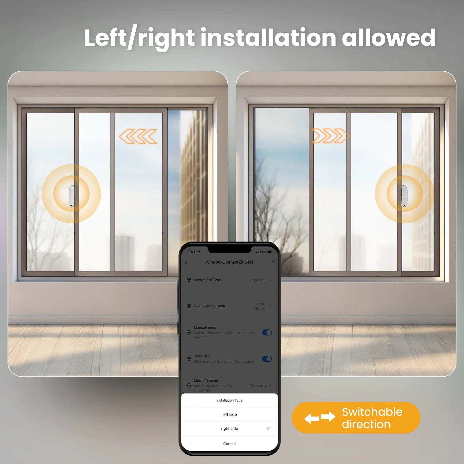 MOES Tuya ZigBee Smart Sliding Window Opener