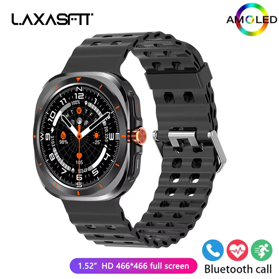 LAXASFIT GT7 Ultra Smartwatch – 1.52" AMOLED Bluetooth Fitness Watch