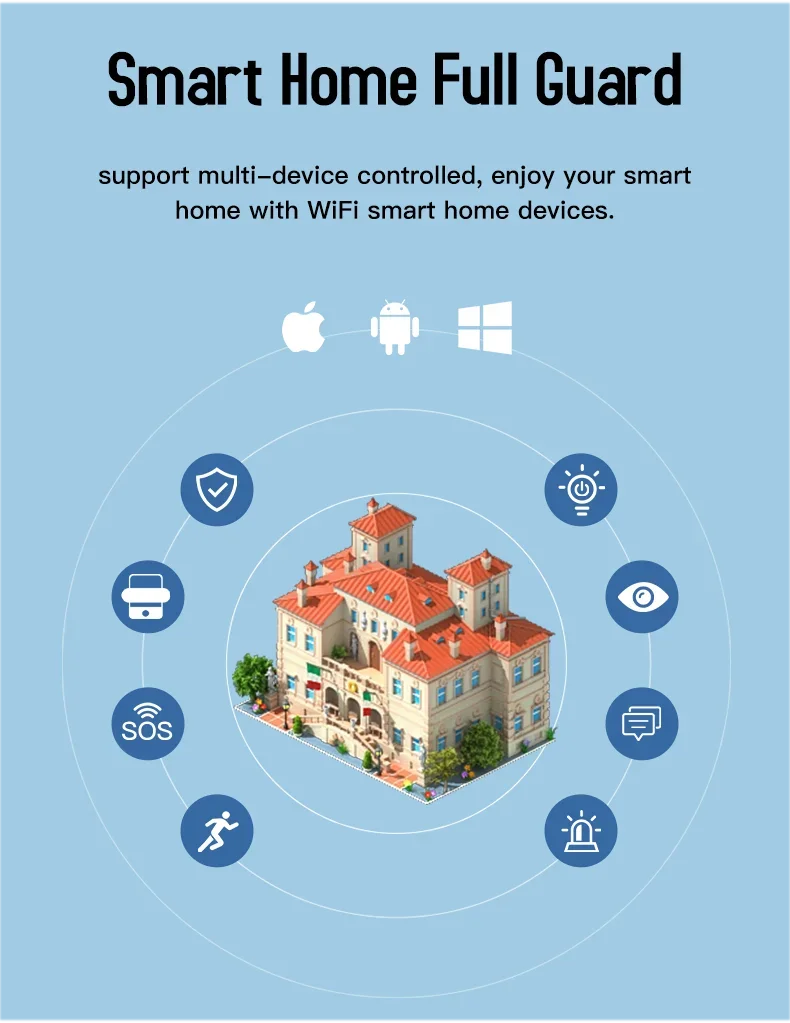 Tuya WiFi Smart Door & Window Sensor – Wireless Home Security Detector