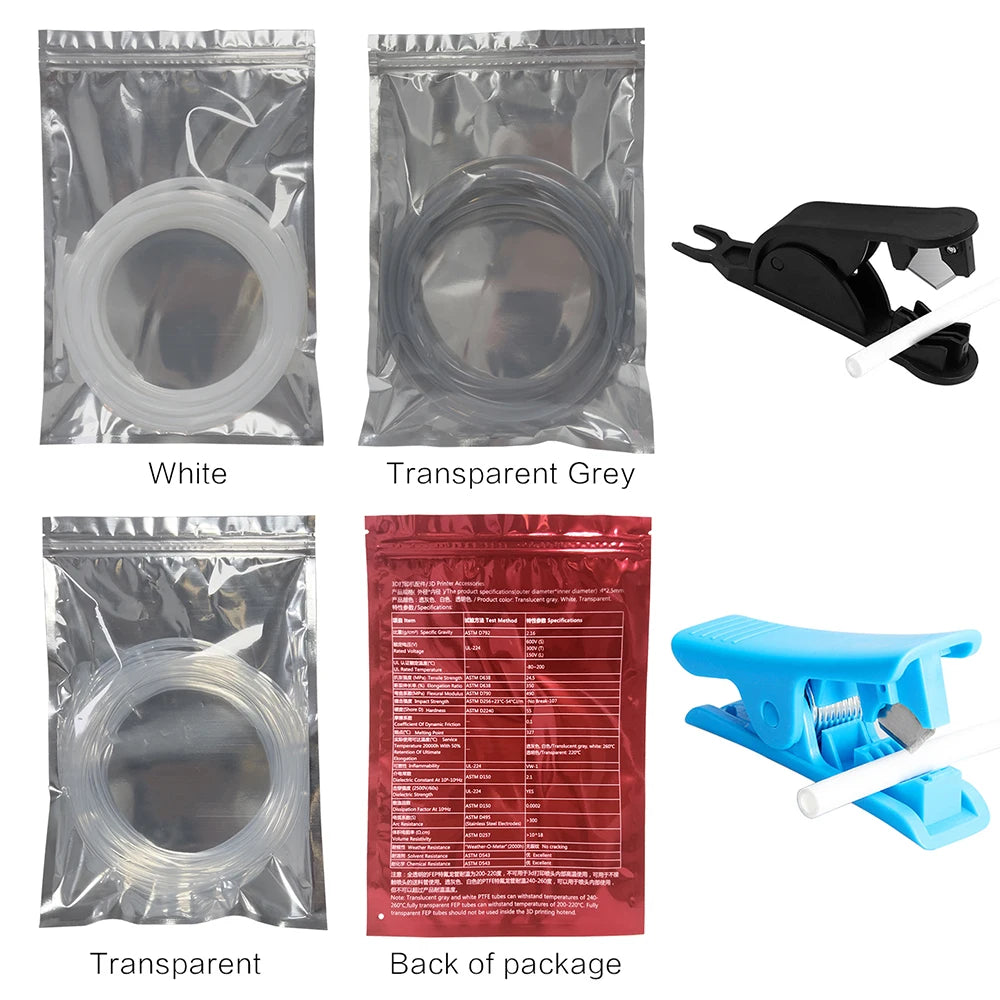 PTFE Tube for Bambu Lab P1P AMS A1 Mini 3D Printer