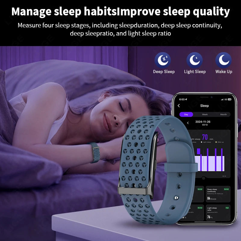 Fitness Tracker Smart Bracelet – Heart Rate & Call Reminder Watch