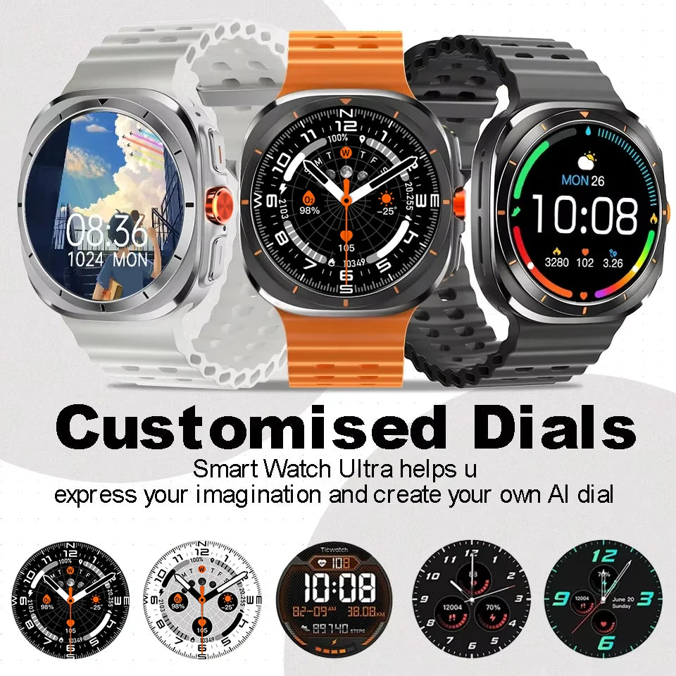 LAXASFIT GT7 Ultra Smartwatch – 1.52" AMOLED Bluetooth Fitness Watch