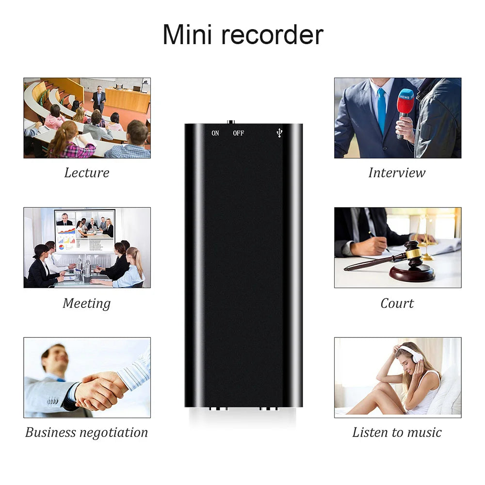 Mini 3-in-1 Voice Recorder & MP3 Player