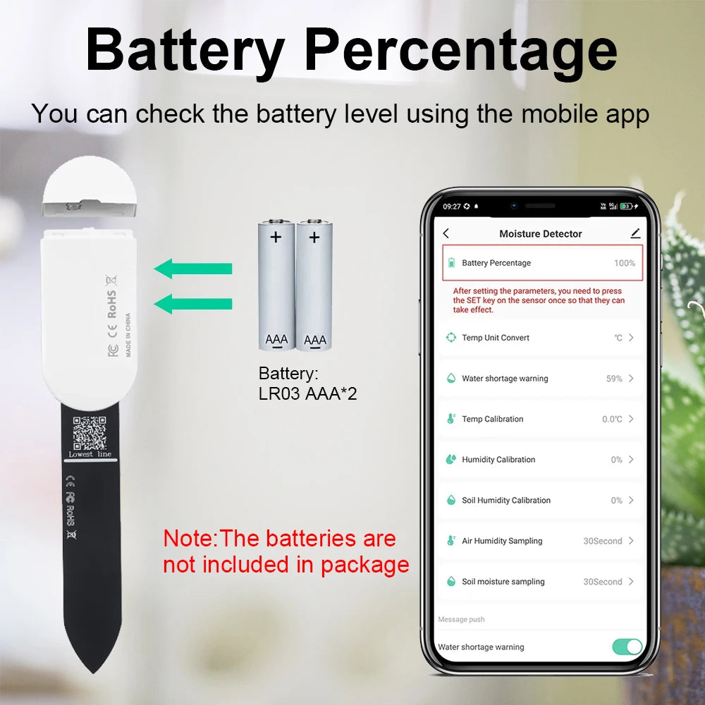 Tuya ZigBee Soil Moisture & Temperature Sensor