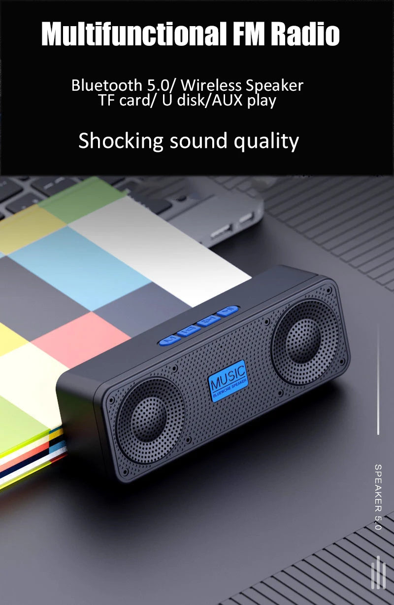 S18 Wireless Bluetooth Smart Speaker – Portable Outdoor Subwoofer & Radio
