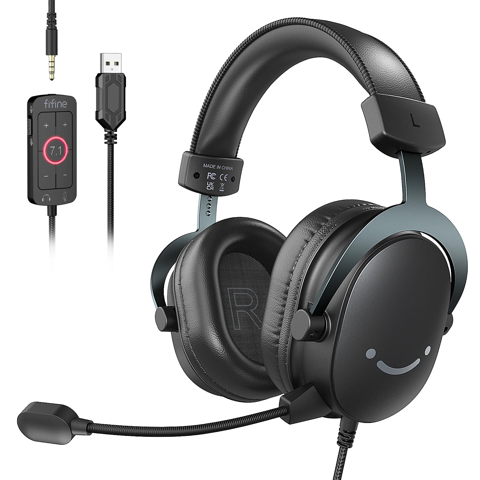FIFINE H9 Headset – 3.5mm & USB with 7.1 Surround Sound