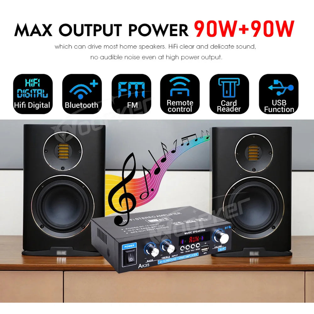 Woopker AK Series Digital Bluetooth Amplifier