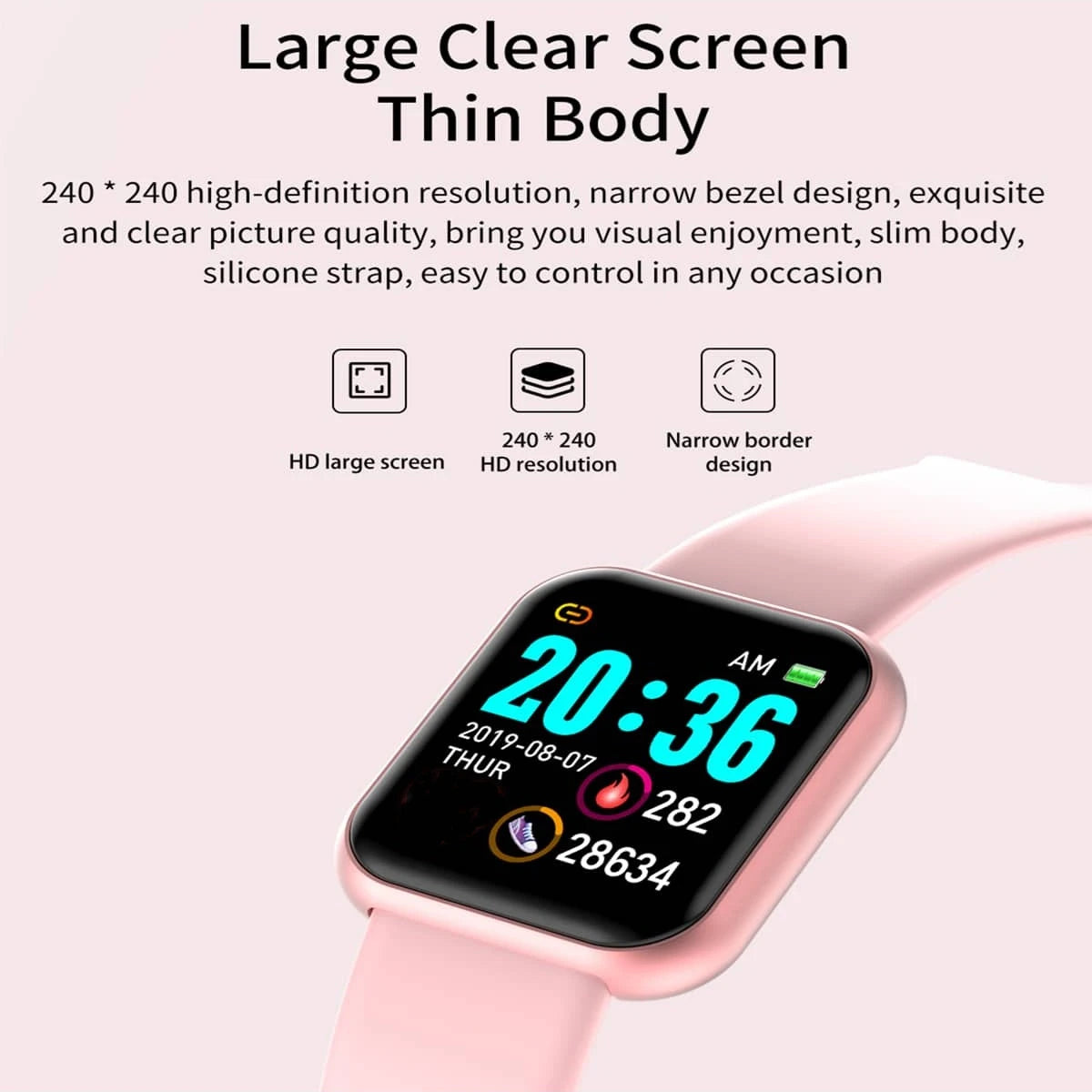 D13 Multifunction Smart Watch – Fitness & Bluetooth Music Bracelet