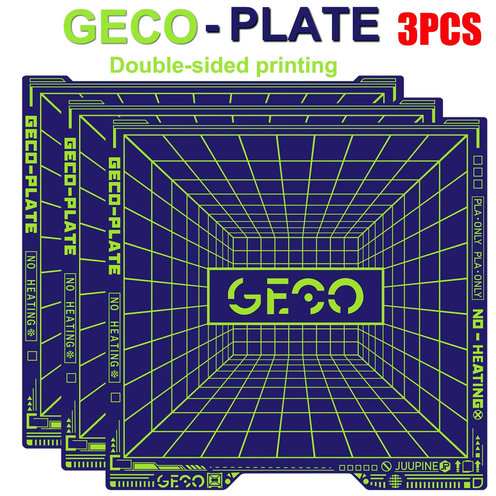 Geco PLA Build Plate 257x257mm for Bambu Lab Printers