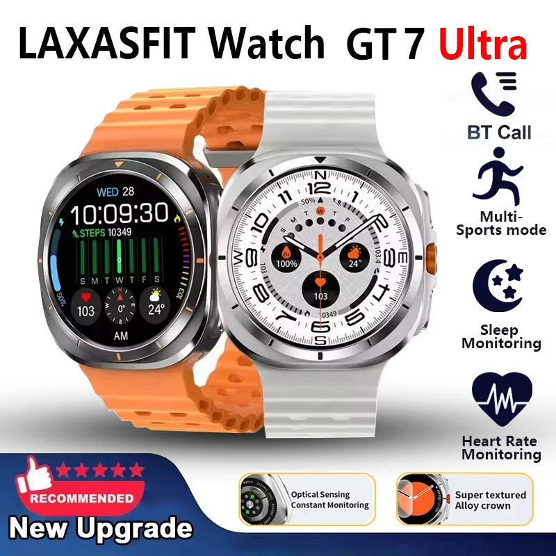 LAXASFIT GT7 Ultra Smartwatch – 1.52" AMOLED Bluetooth Fitness Watch
