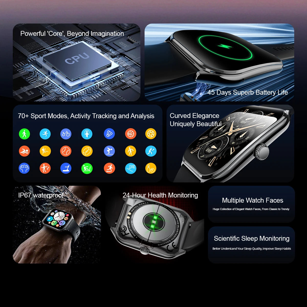 1.96" Ultra Thin AMOLED Smart Watch