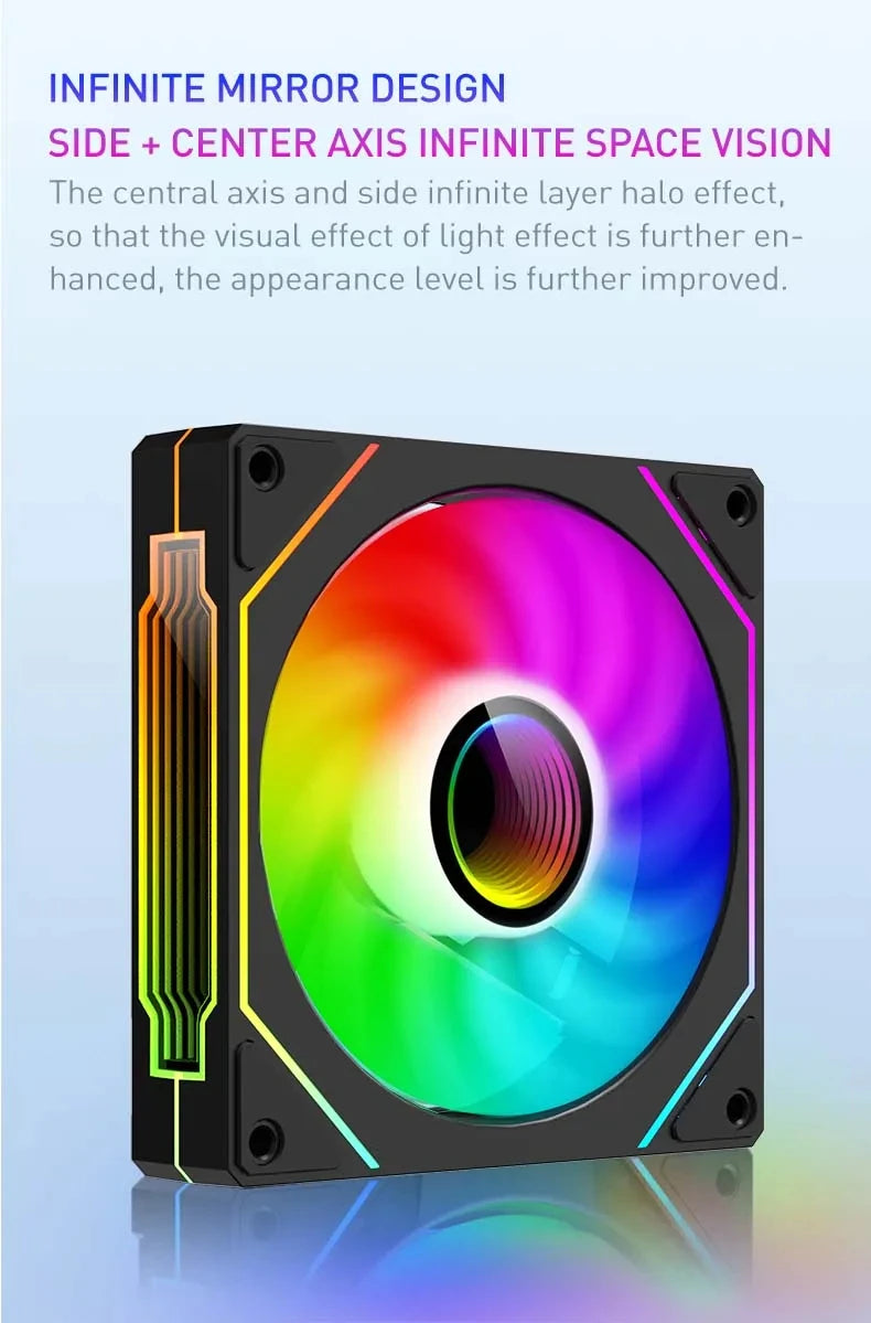UPSIREN UF-1 PRISM 4 PRO 12cm ARGB PWM Cooling Fan