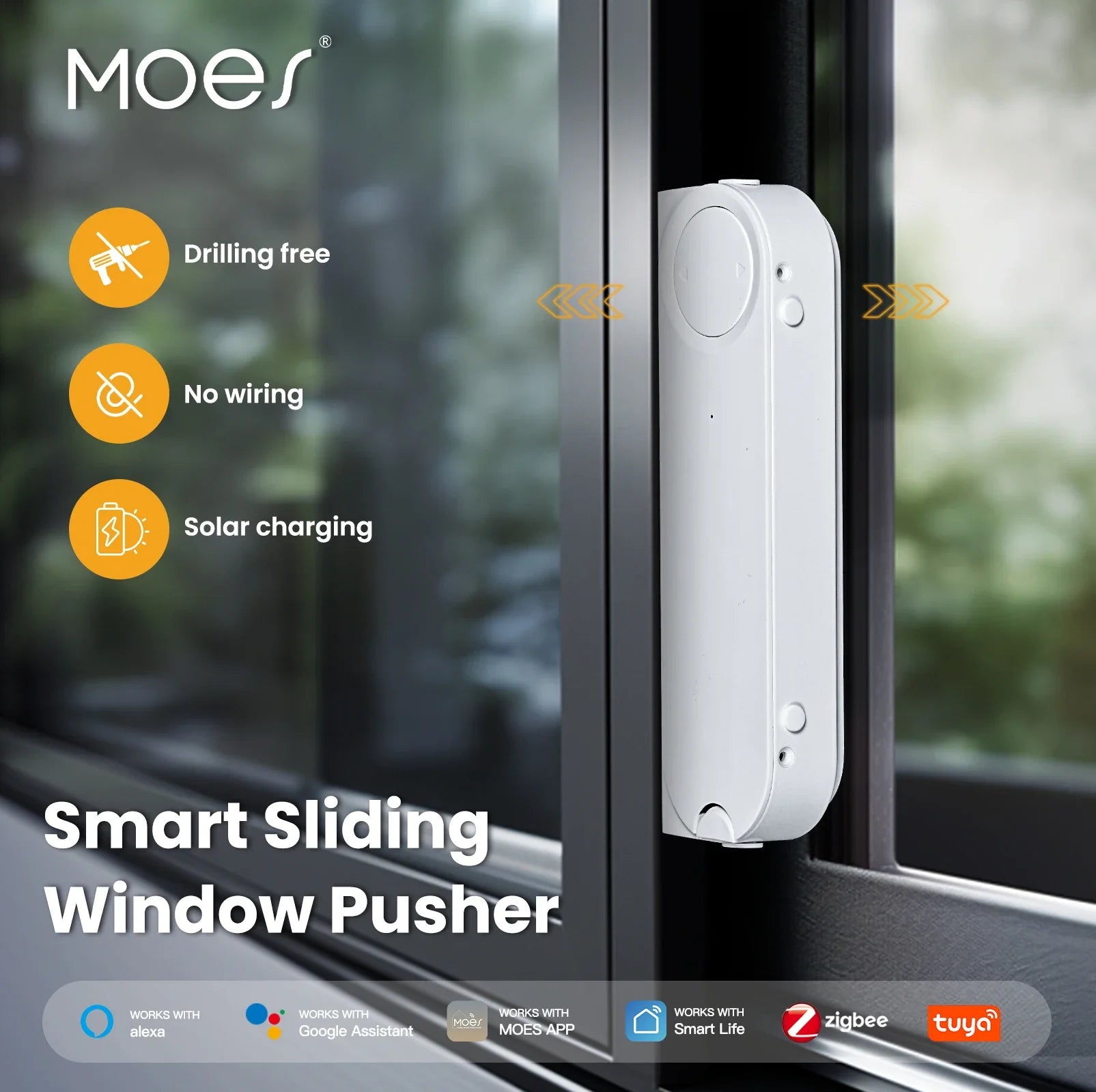 MOES Tuya ZigBee Smart Sliding Window Opener