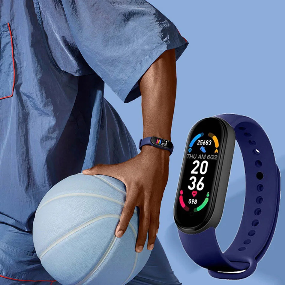M6 Fitness Smart Watch – Waterproof Health Tracker Band