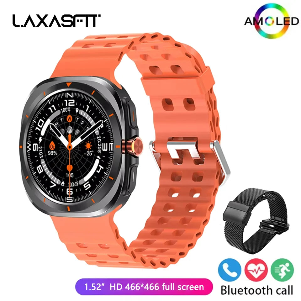 LAXASFIT GT7 Ultra Smartwatch – 1.52" AMOLED Bluetooth Fitness Watch