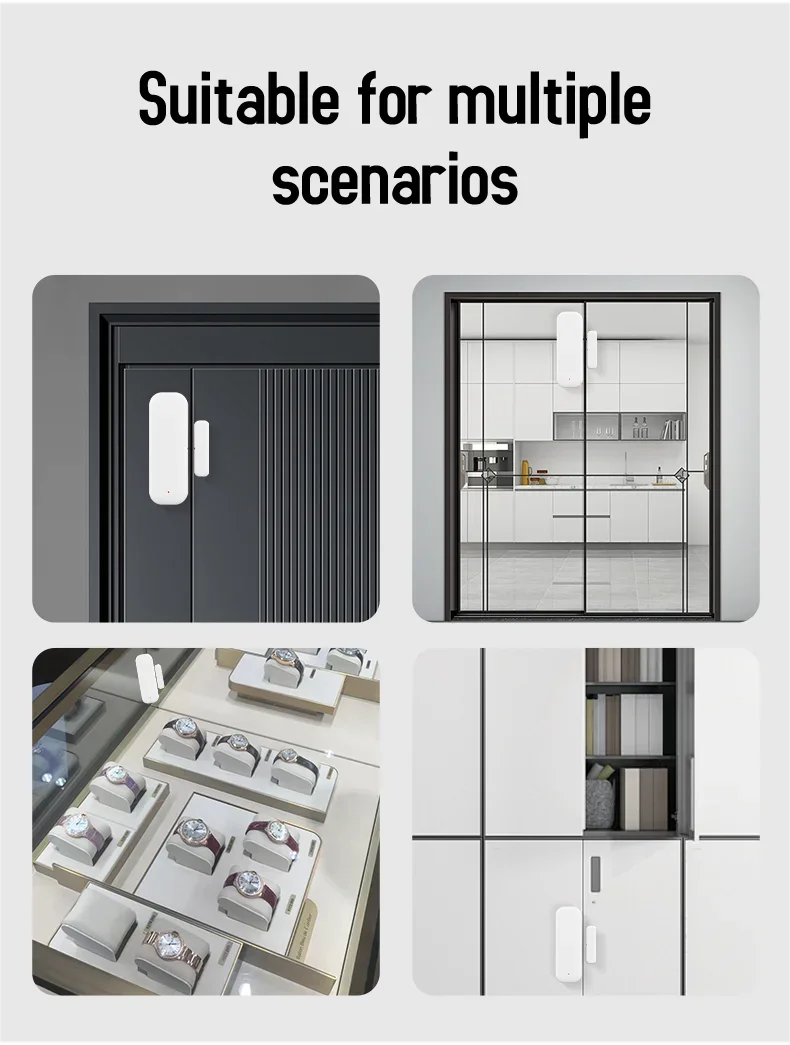Tuya WiFi Smart Door & Window Sensor – Wireless Home Security Detector