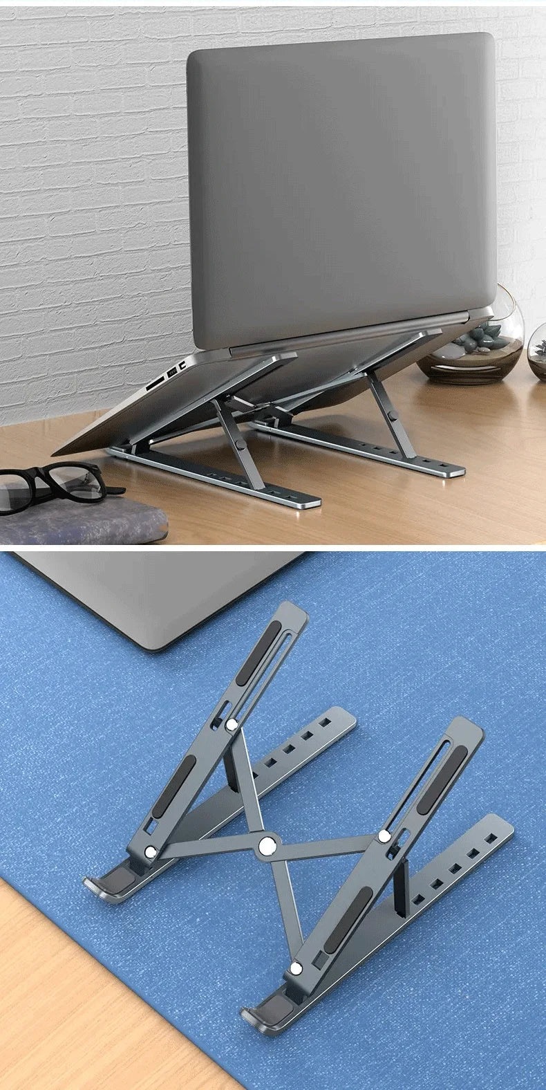 Foldable Aluminum Laptop Stand