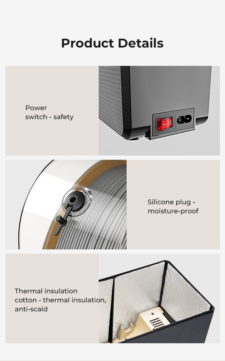 Creality Filament Dryer Box Upgrade – 1KG Spool Holder
