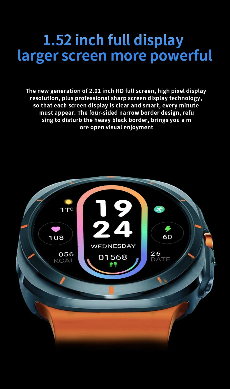 LAXASFIT GT7 Ultra Smartwatch – 1.52" AMOLED Bluetooth Fitness Watch
