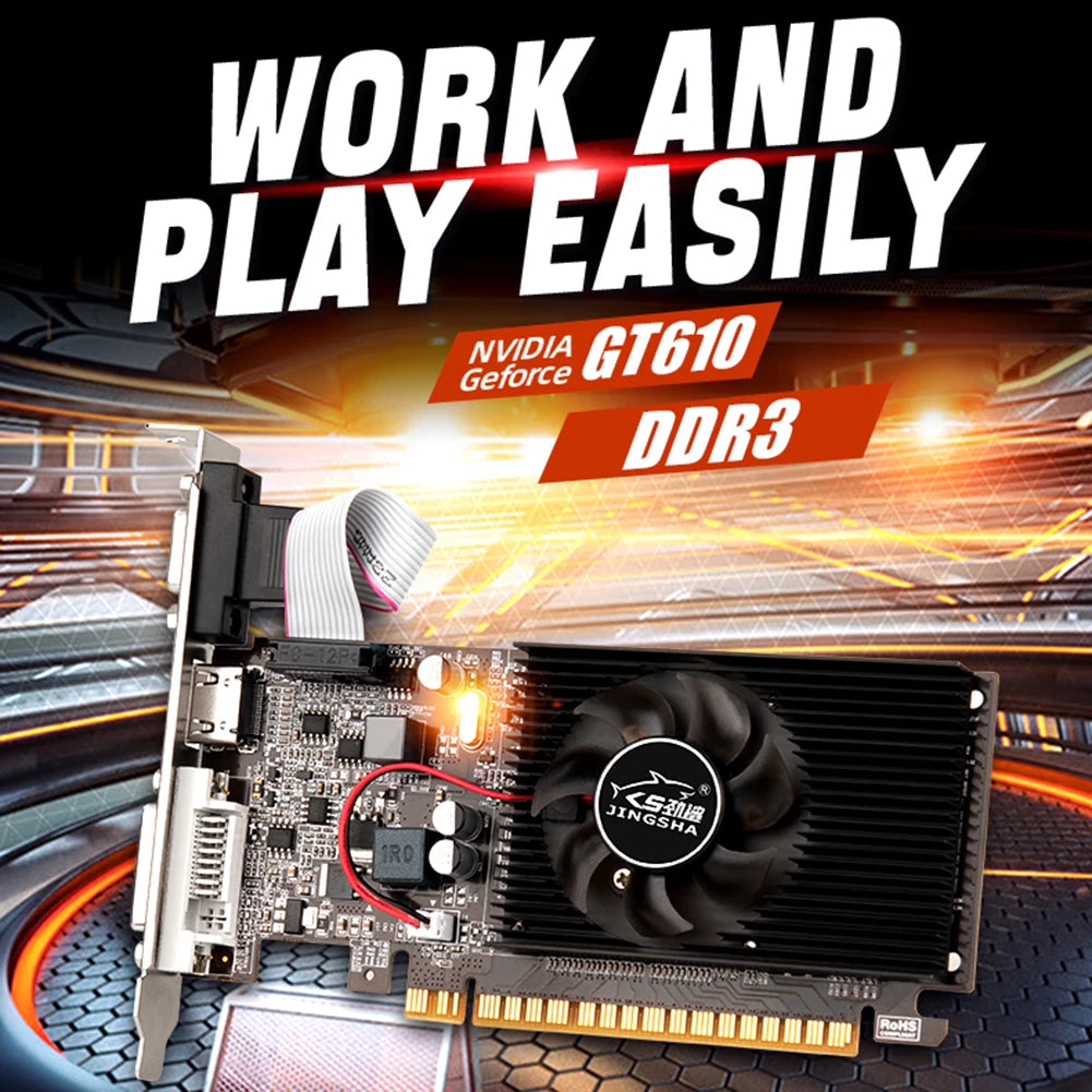 NVIDIA GeForce GT610 Graphics Card – 1GB/2GB DDR3 PCIe 2.0