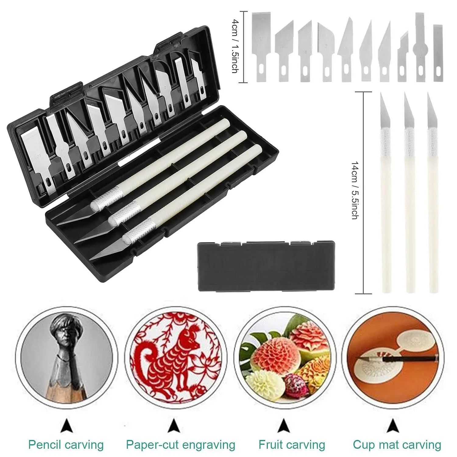 38-Piece 3D Print Model Finishing & Carving Tool Kit