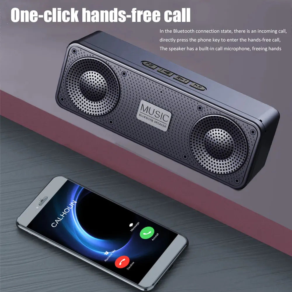 S18 Wireless Bluetooth Smart Speaker – Portable Outdoor Subwoofer & Radio