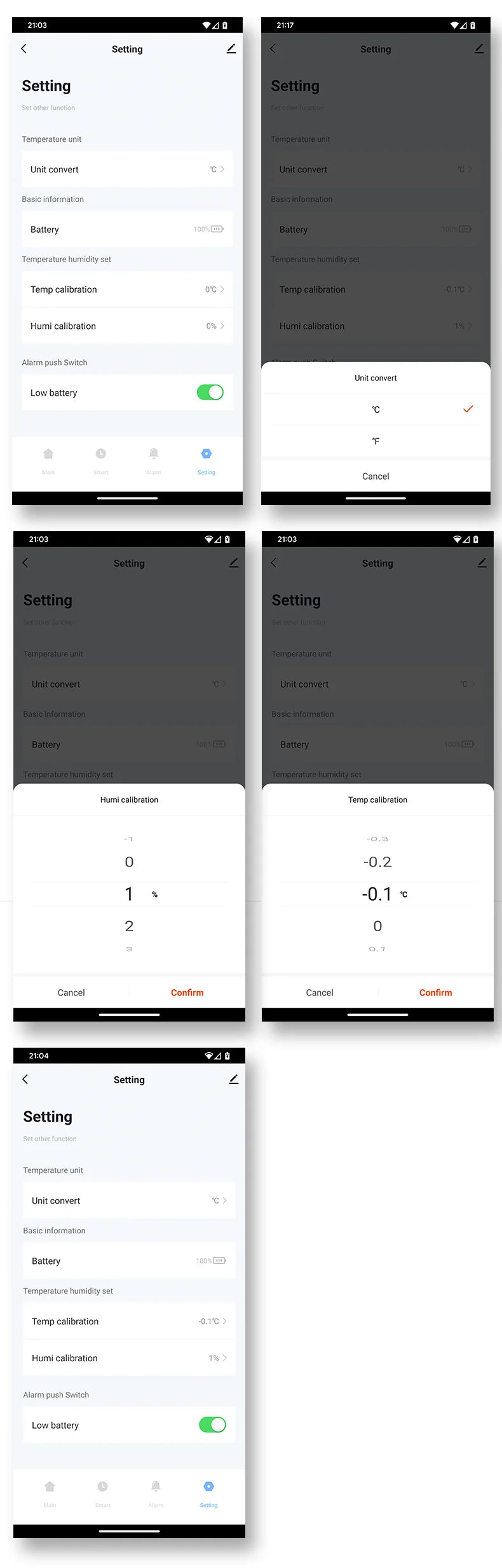 Tuya Bluetooth Smart Temperature & Humidity Sensor