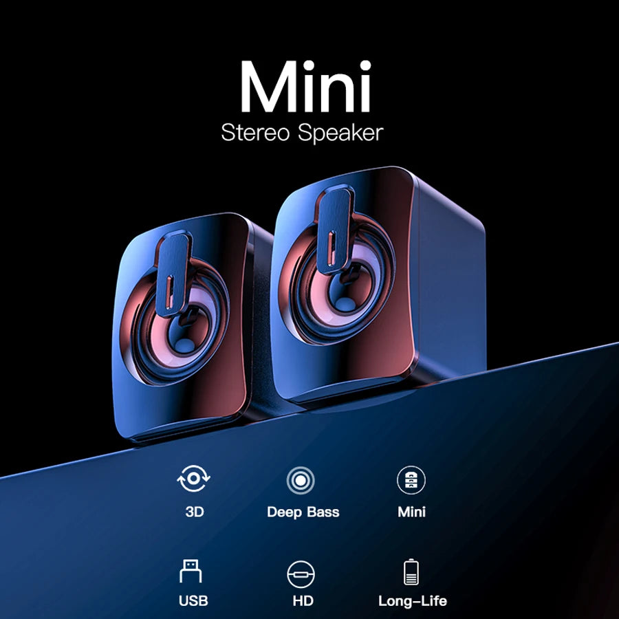 Mini PC Speaker – Portable Sound Box for Computer & Laptop
