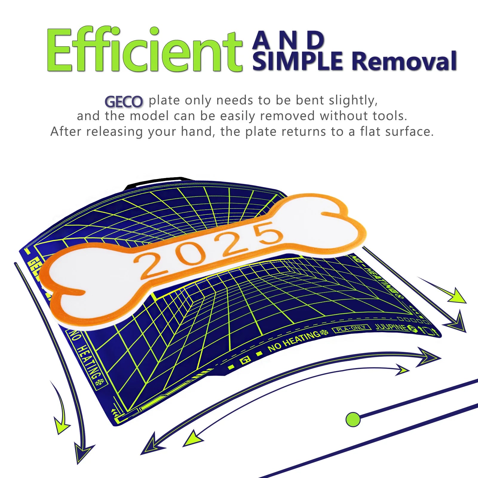 Geco PLA Build Plate 257x257mm for Bambu Lab Printers