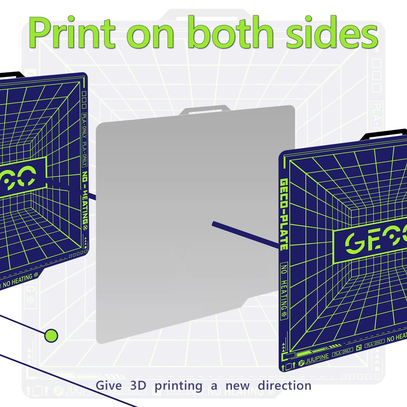 Geco PLA Build Plate 257x257mm for Bambu Lab Printers