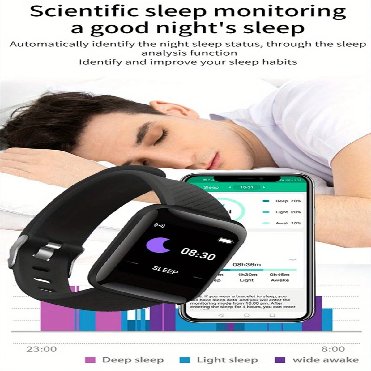 Bluetooth Smart Watch – Fitness & Health Tracker for Men & Women