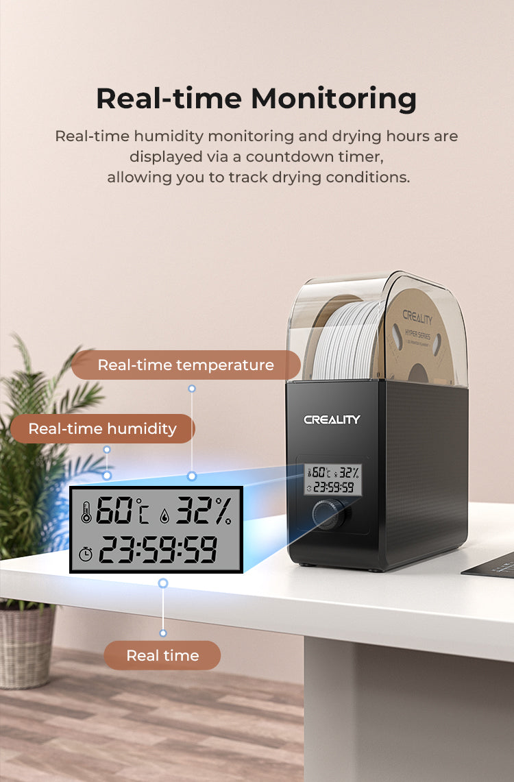 Creality Filament Dryer Box Upgrade – 1KG Spool Holder