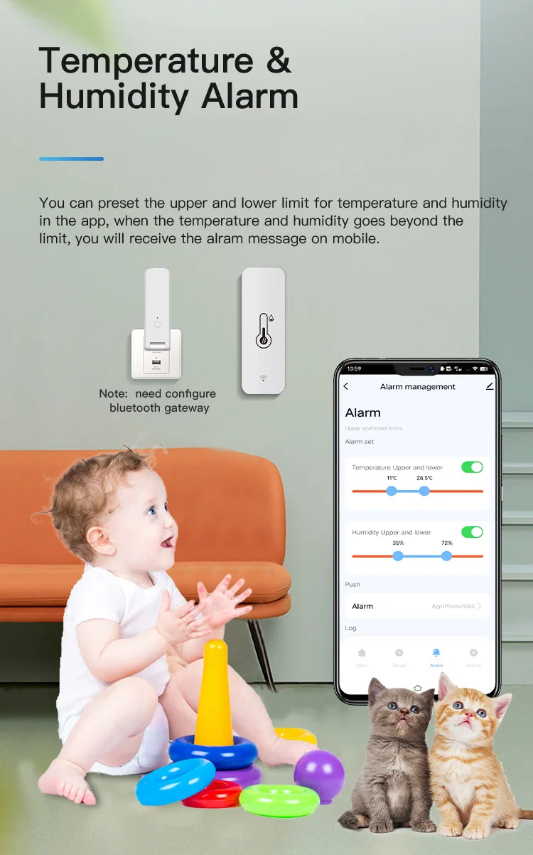 Tuya Bluetooth Smart Temperature & Humidity Sensor