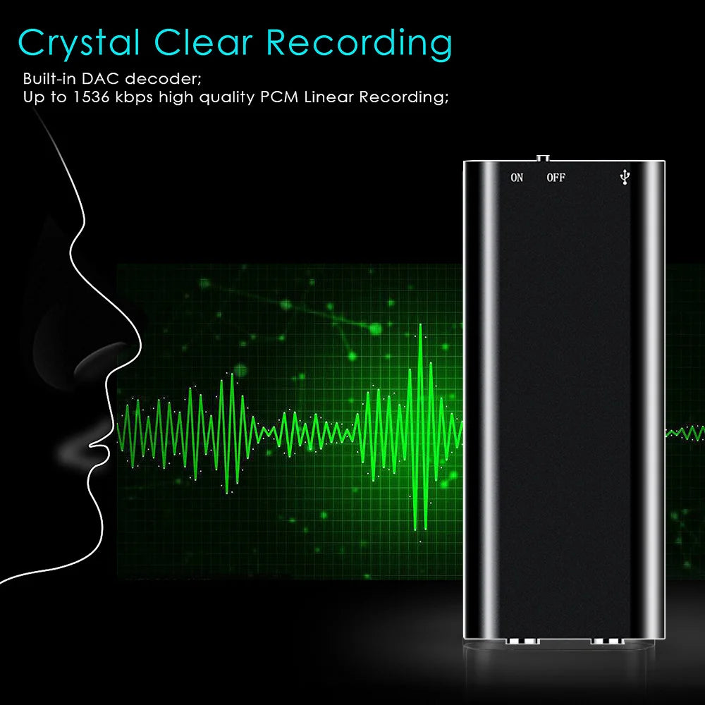 Mini 3-in-1 Voice Recorder & MP3 Player