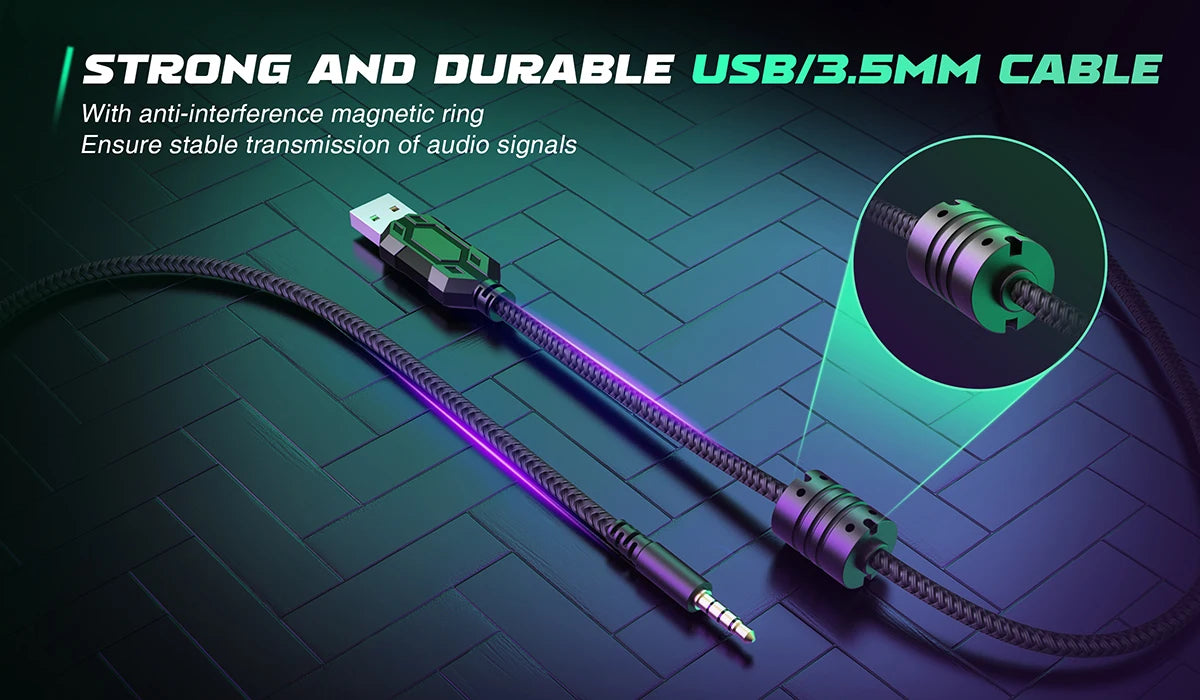 FIFINE H9 Headset – 3.5mm & USB with 7.1 Surround Sound
