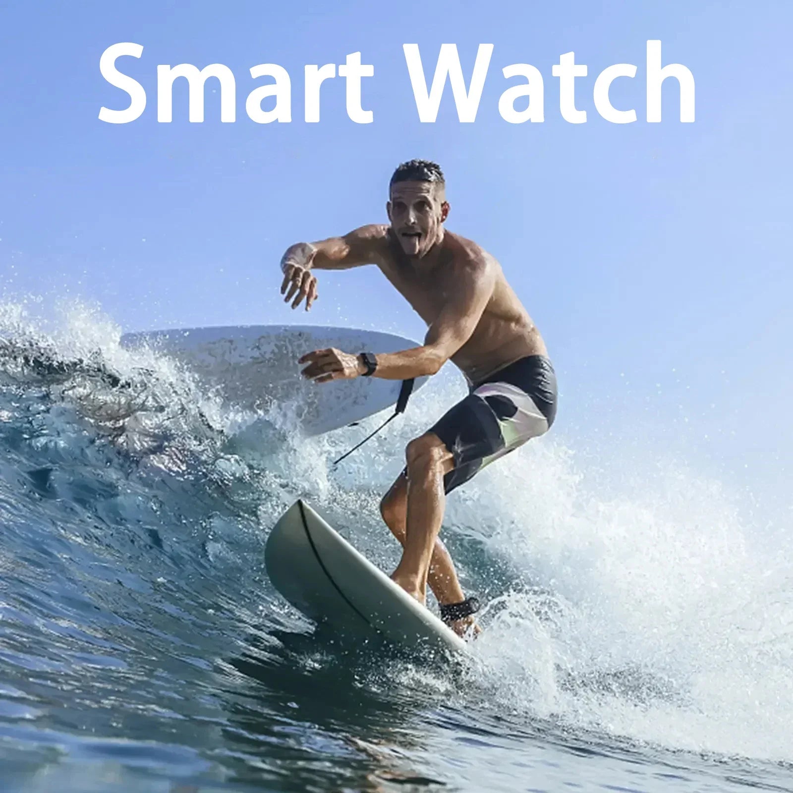 LAXASFIT 2025 Smartwatch – 1.73" Bluetooth Health Watch for Men & Women
