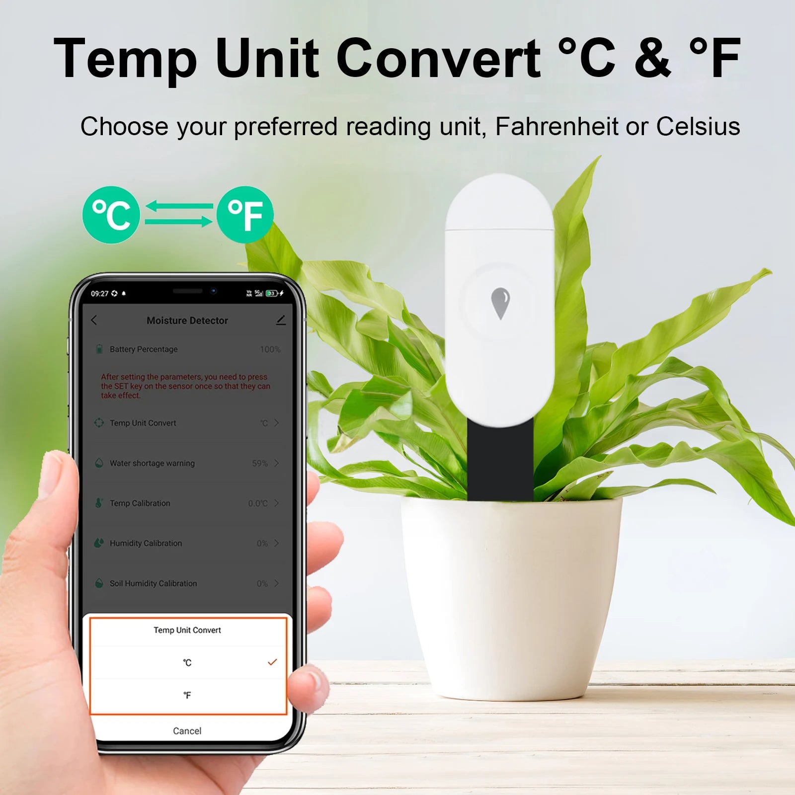 Tuya ZigBee Soil Moisture & Temperature Sensor