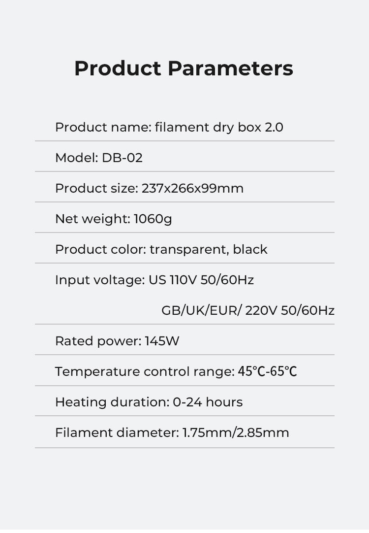 Creality Filament Dryer Box Upgrade – 1KG Spool Holder