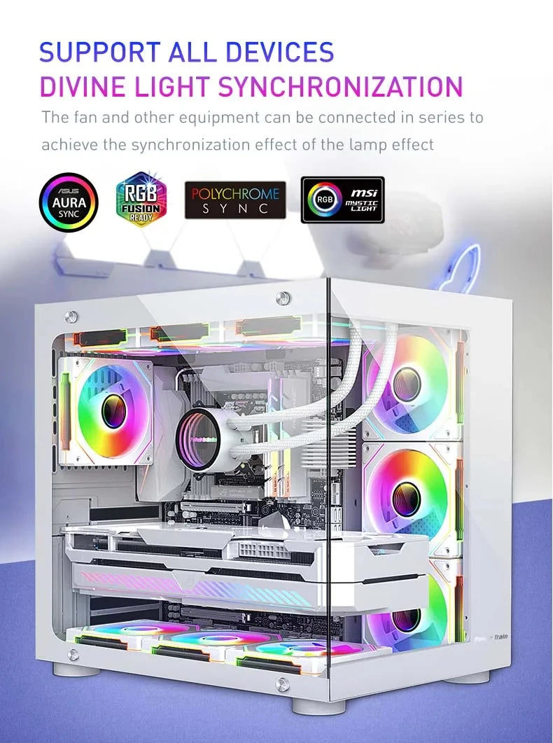 UPSIREN UF-1 PRISM 4 PRO 12cm ARGB PWM Cooling Fan