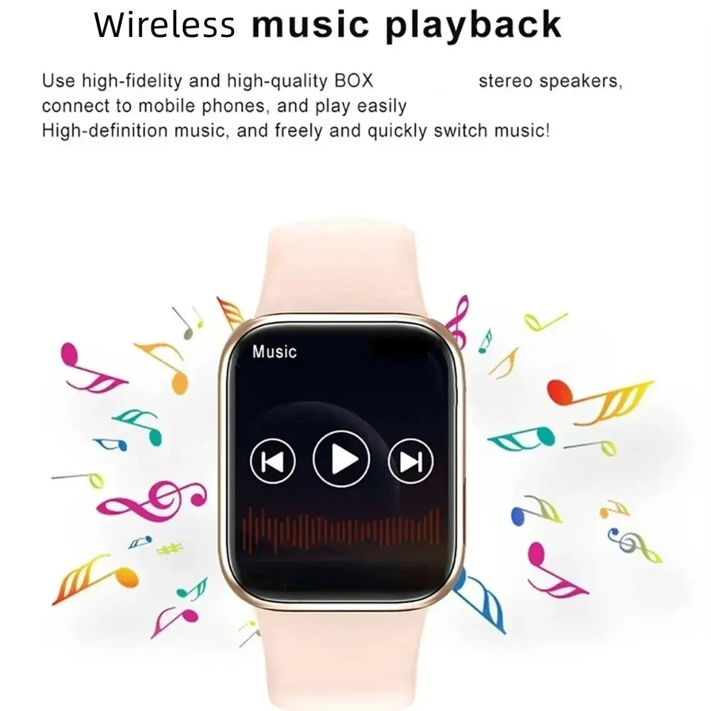 LAXASFIT 2025 Smartwatch – 1.73" Bluetooth Health Watch for Men & Women