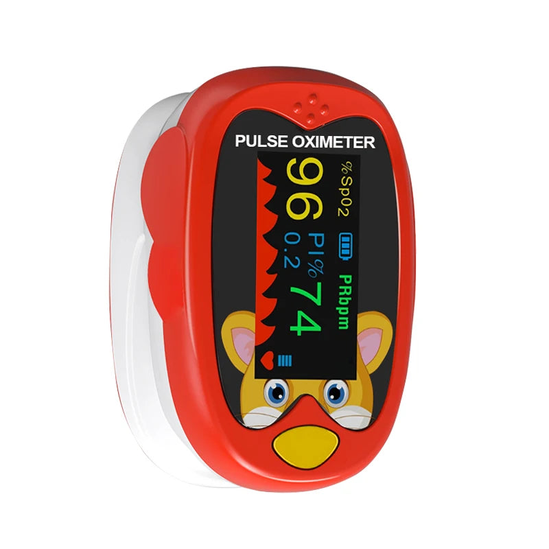 Pediatric Fingertip Pulse Oximeter – LED USB Blood Oxygen Monitor for Kids