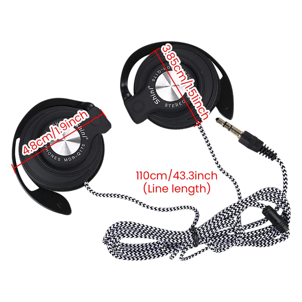 Q170 Universal 3.5mm Wired Over-Ear Headphones – Heavy Bass Ear Hook