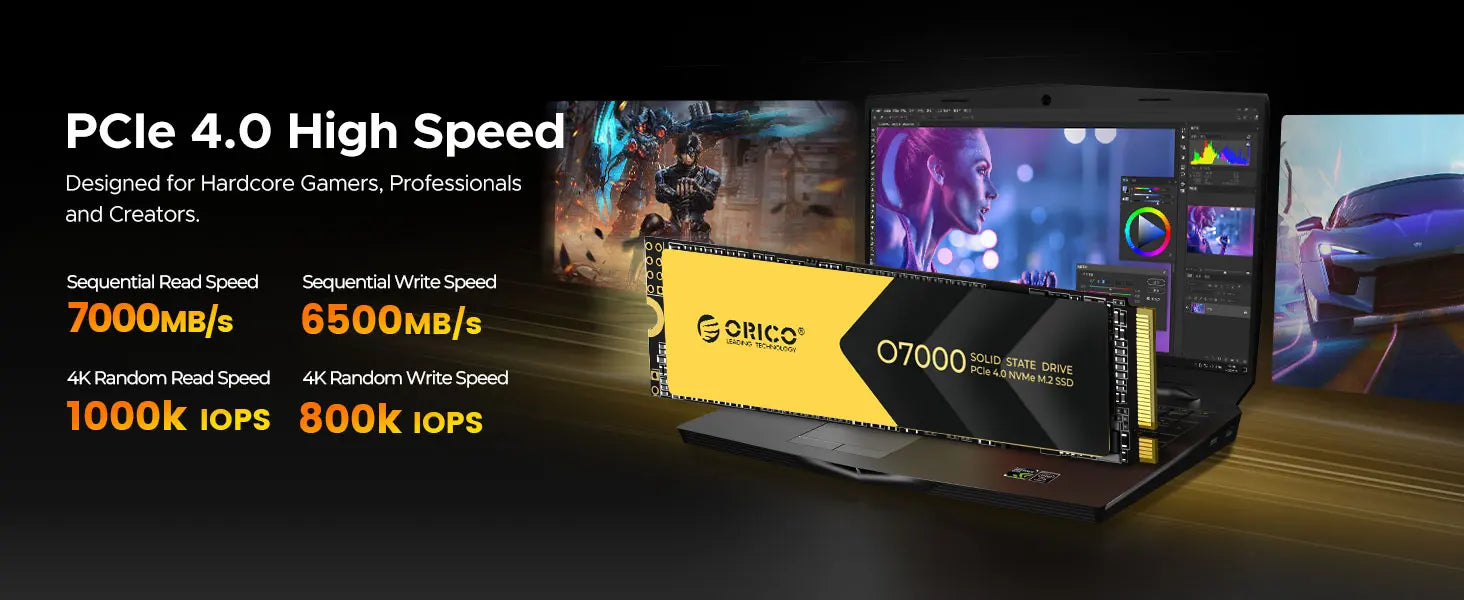 ORICO O7000 2TB NVMe SSD – PCIe 4.0 M.2 Internal Drive