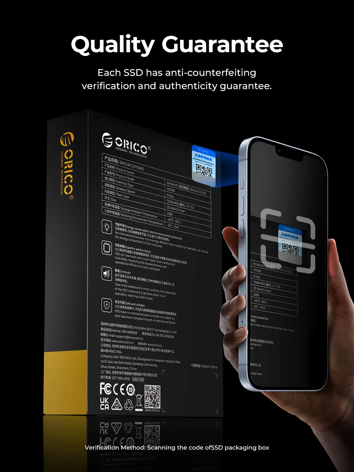 ORICO O7000 2TB NVMe SSD – PCIe 4.0 M.2 Internal Drive