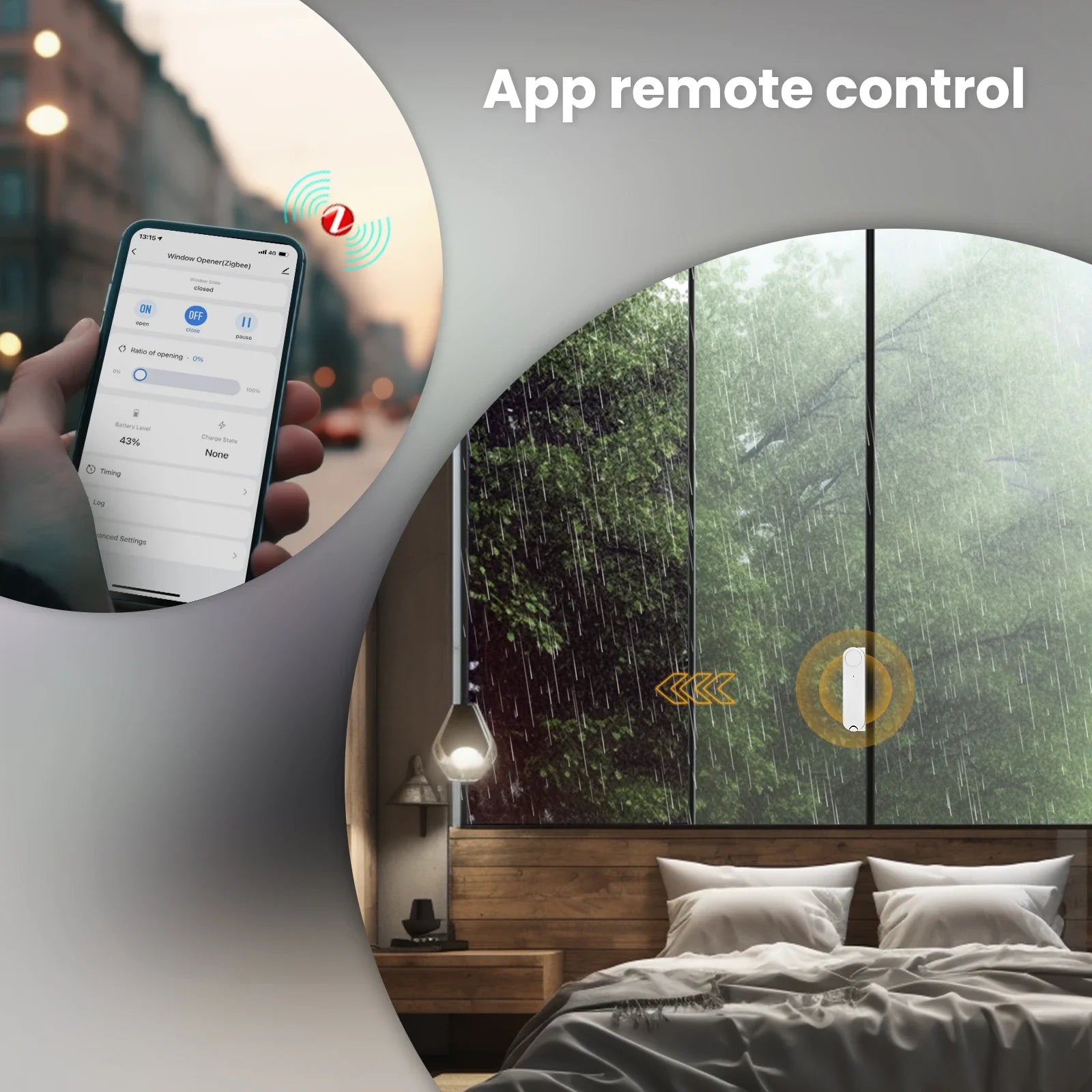 MOES Tuya ZigBee Smart Sliding Window Opener
