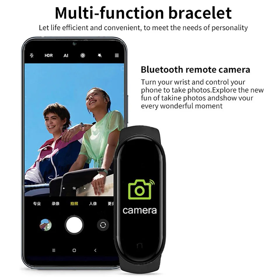 M6 Fitness Smart Watch – Waterproof Health Tracker Band