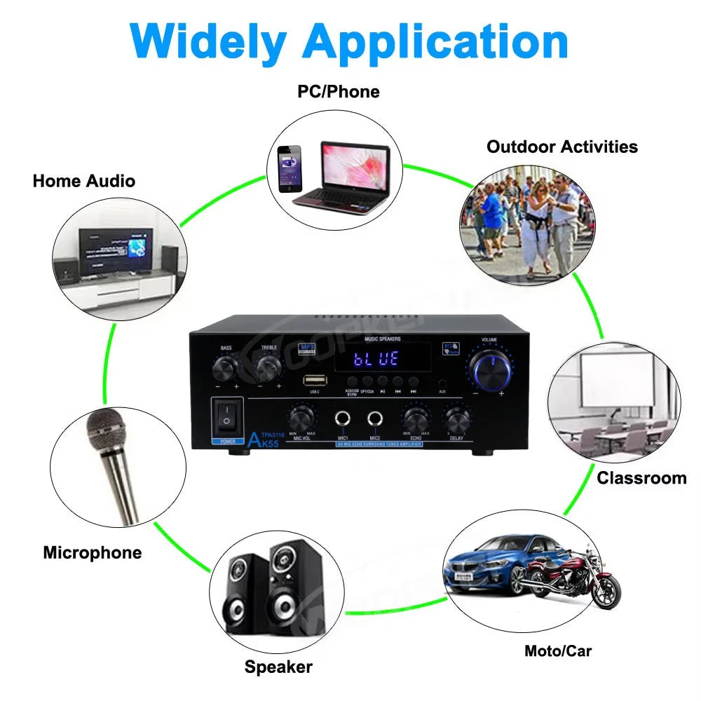 Woopker AK Series Digital Bluetooth Amplifier